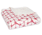 Aden + Anais 120x120cm Silky Soft Dream Baby Blanket - Berry Shibori