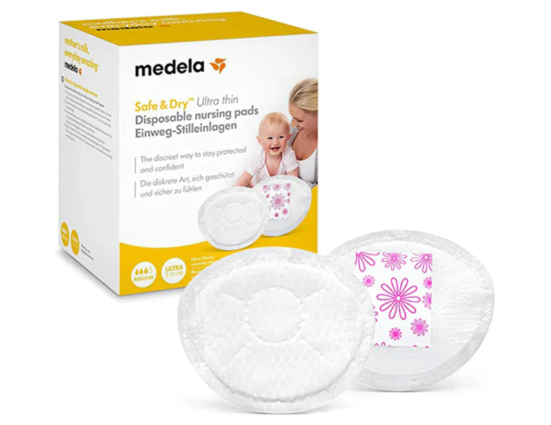 Medela Safe & Dry Ultra Thin Disposable Nursing Pads 60pk