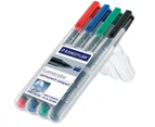 Staedtler Lumocolor Permanent Compact Markers 4-Pack - Multi