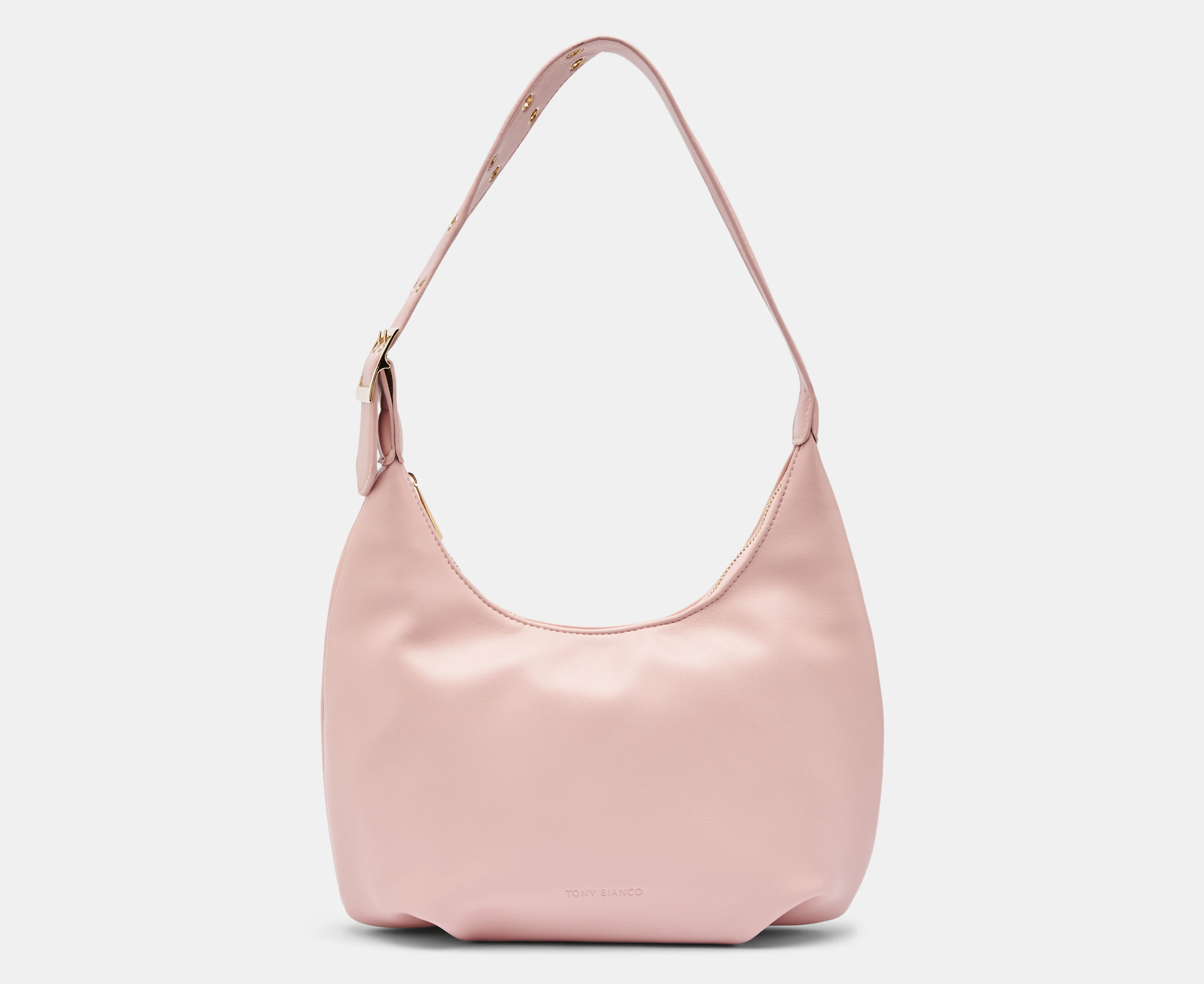 Tony Bianco Mat Hobo Shoulder Bag - Nude Pink