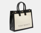 Tony Bianco Rani Tote Bag - Coconut/Black