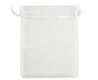 Krafters Korner 12x17cm Large Organza Bags 4-Pack - White