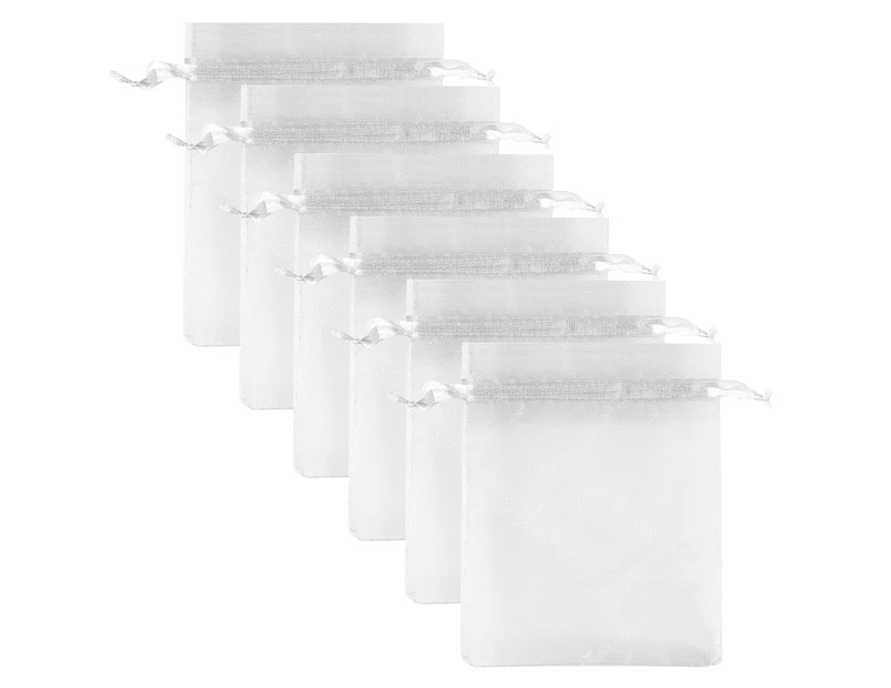 Preview image Krafters Korner 9.5x15cm Medium Organza Bags 6-Pack - White