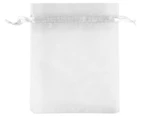 Krafters Korner 9.5x15cm Medium Organza Bags 6-Pack - White