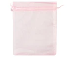 Krafters Korner 9.5x15cm Medium Organza Bags 6-Pack - Pink