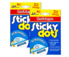 2 x Sellotape Removable Sticky Dots 80-Pack