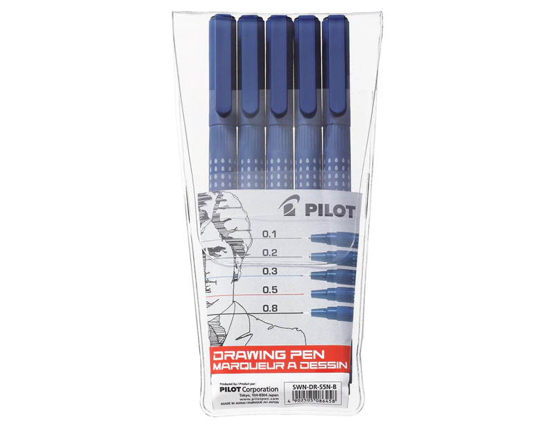 Pilot 5-Piece Drawing Pen Set