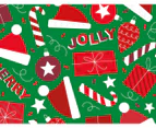2 x John Sands Christmas Hats Gift Card Holder - Green/Red