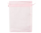 Krafters Korner 12x17cm Large Organza Bags 4-Pack - Pink