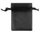 Krafters Korner 7.5x10cm Small Organza Bags 6-Pack - Black