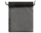 Krafters Korner 9.5x15cm Medium Organza Bags 6-Pack - Black