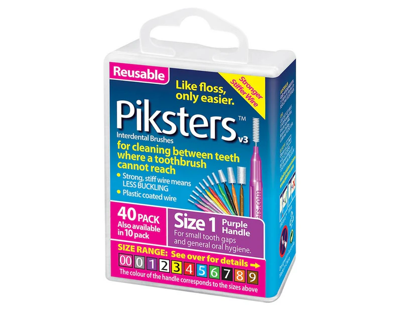 Piksters Interdental Brushes 40pk - Size 1