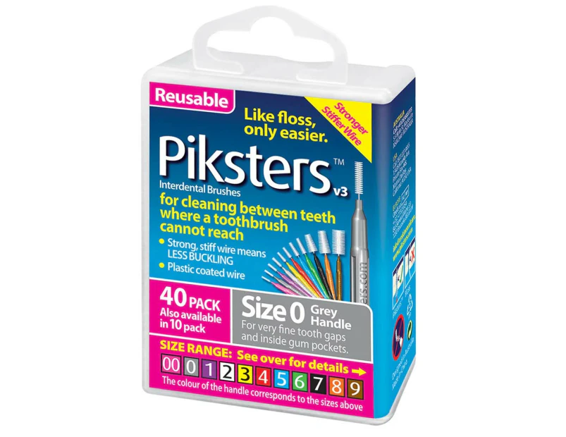 Piksters Interdental Brushes 40pk - Size 0