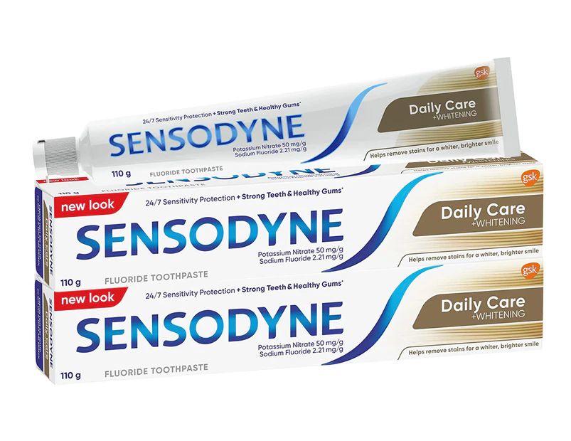 2 x Sensodyne Daily Care Whitening Toothpaste 110g