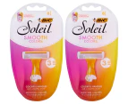 2 x BiC Soleil Colour Collection Women's Razors 8pk