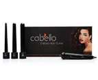 Cabello 3 Wand Hair Curler - Black C3WHC207