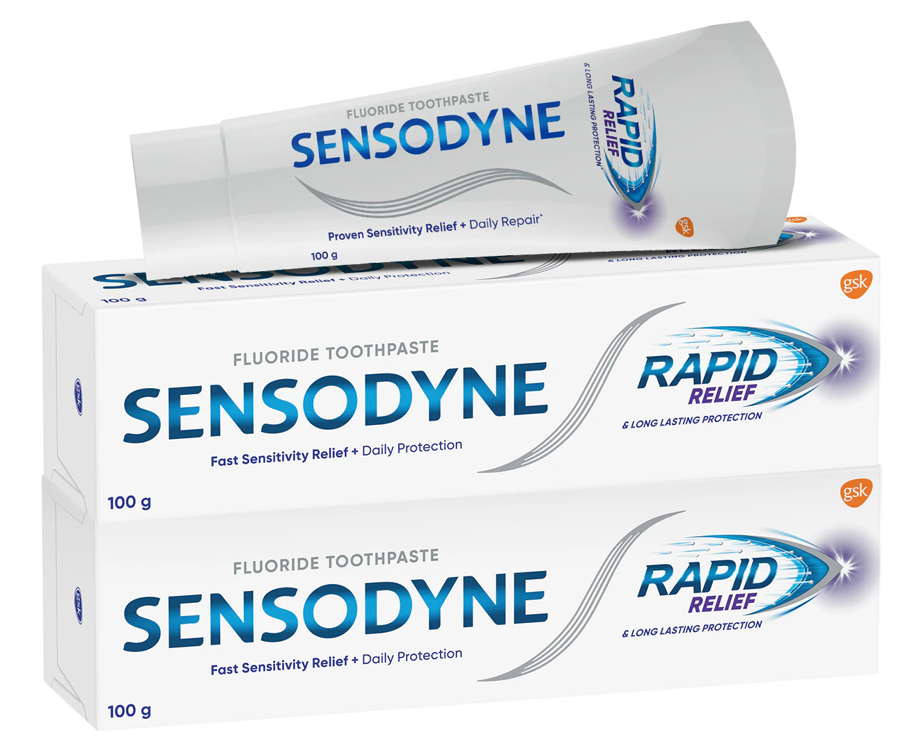 2 x Sensodyne Rapid Relief Toothpaste 100g