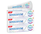 3 x Sensodyne Complete Care+ Smart Clean Toothpaste Cool Mint 100g