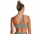 Under Armour Womens Pullover Training Seamless Low Long Sports Bra - Green
