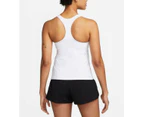 Nike Womens Swoosh Dri-FIT Medium-Support Padded Sports Bra Tank - White