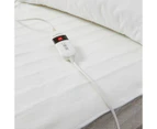 Fitted Electric Blanket, King Single Bed - Anko - White