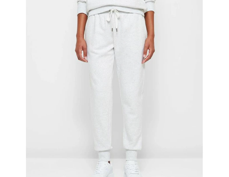 Target Active Fleece Cuffed Trackpants - White