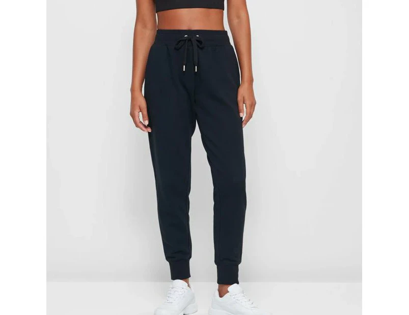 Target Active Fleece Cuffed Trackpants - Black