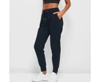 Target Active Fleece Cuffed Trackpants - Black