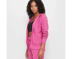 Target Active Fleece Zip Through Hoodie - Pink