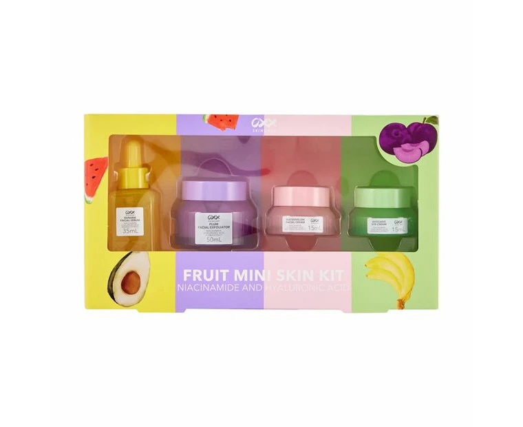 Fruit Mini Skin Kit, Niacinamide & Hyaluronic Acid - OXX Skincare