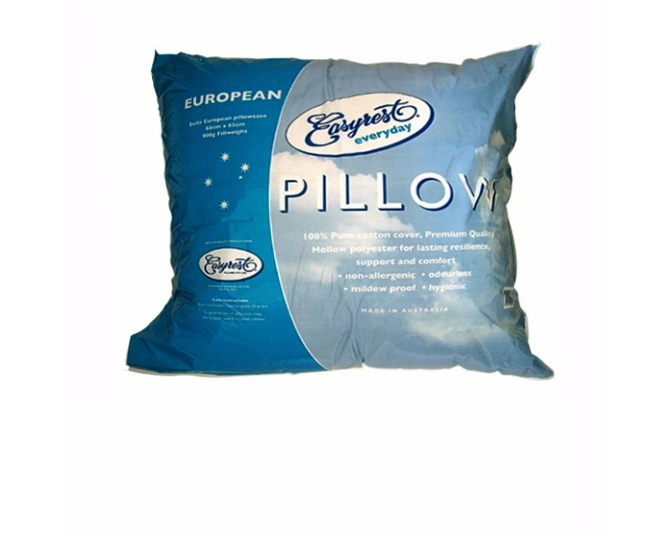 Easyrest Australian Made Everyday European Pillow