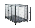 YES4PETS XL Pet Dog Cat Cage Metal Crate Kennel Portable Puppy Cat Rabbit House