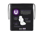 U by Kotex Extra Overnight Pads Long with Wings 8 Pack