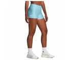 Under Armour Womens Heatgear Mid-Rise Shorty Training Shorts - Blue