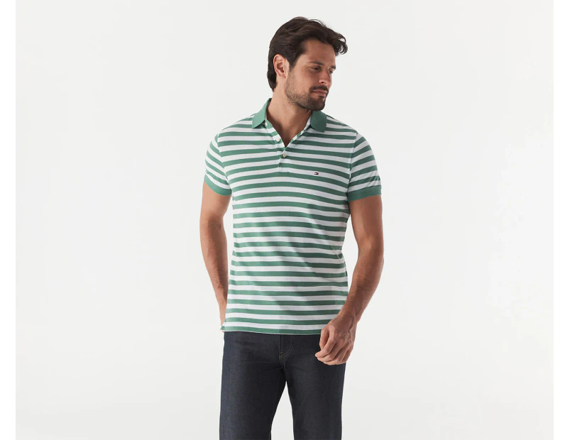 Tommy Hilfiger Men's Stripe Slim Polo Shirt - English Garden