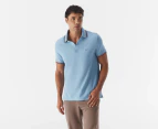 Tommy Hilfiger Men's Winston Solid Wicking Polo Shirt - Blue Heather