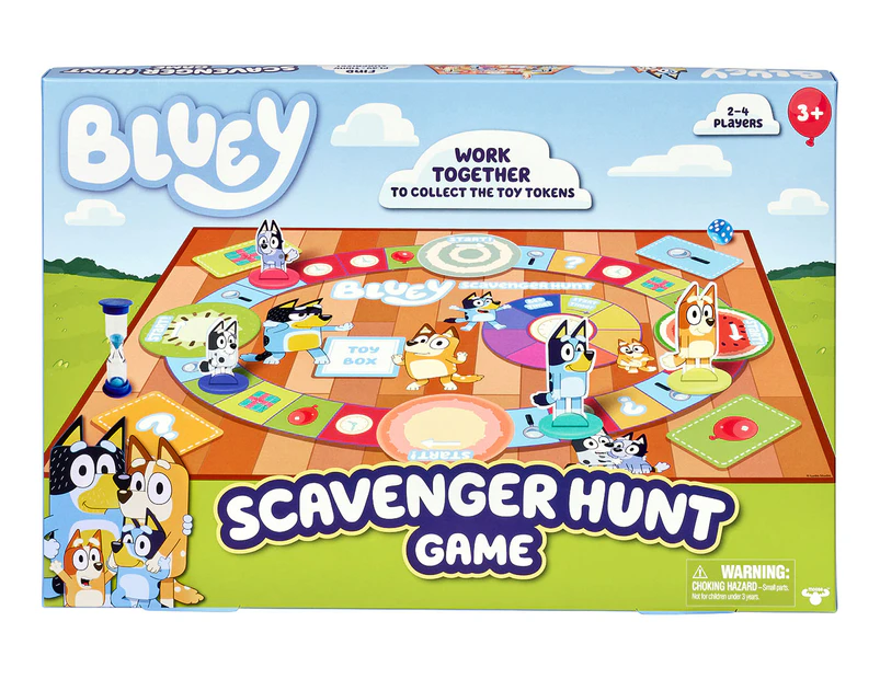 Bluey Scavenger Hunt Board Game