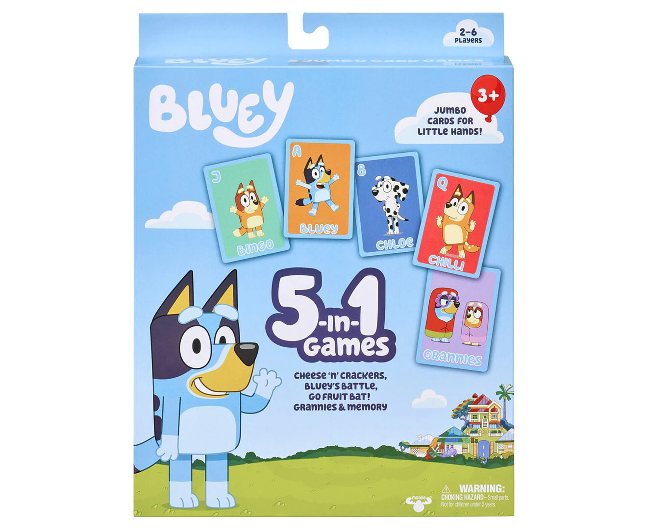 Bluey 5-in-1 Card Game Set