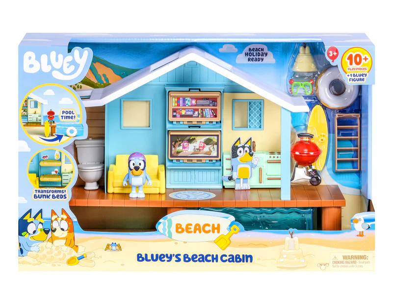 Bluey S9 Bluey's Beach Cabin Playset