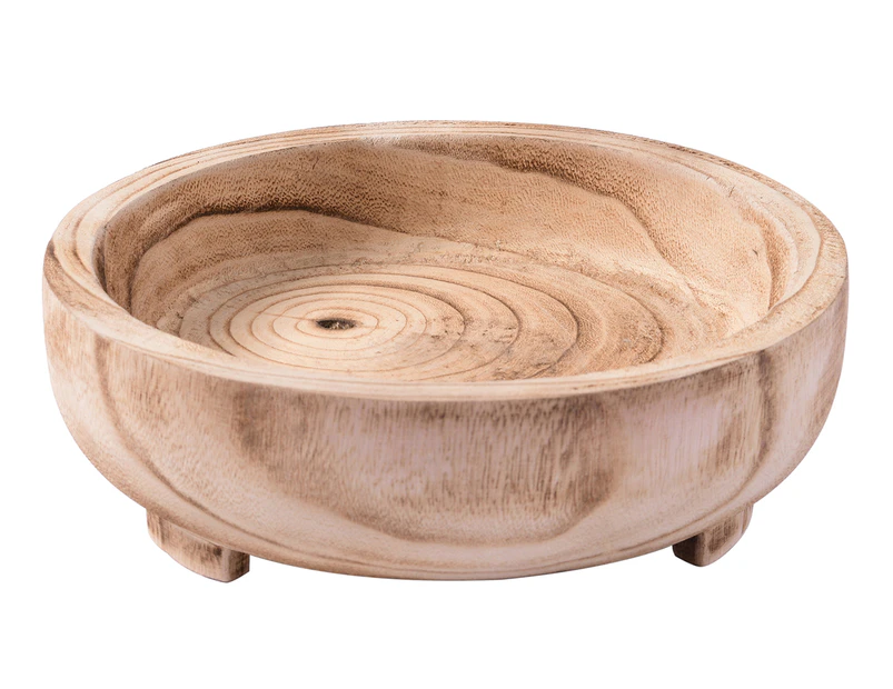 West Avenue 25cm Wooden Bowl - Natural