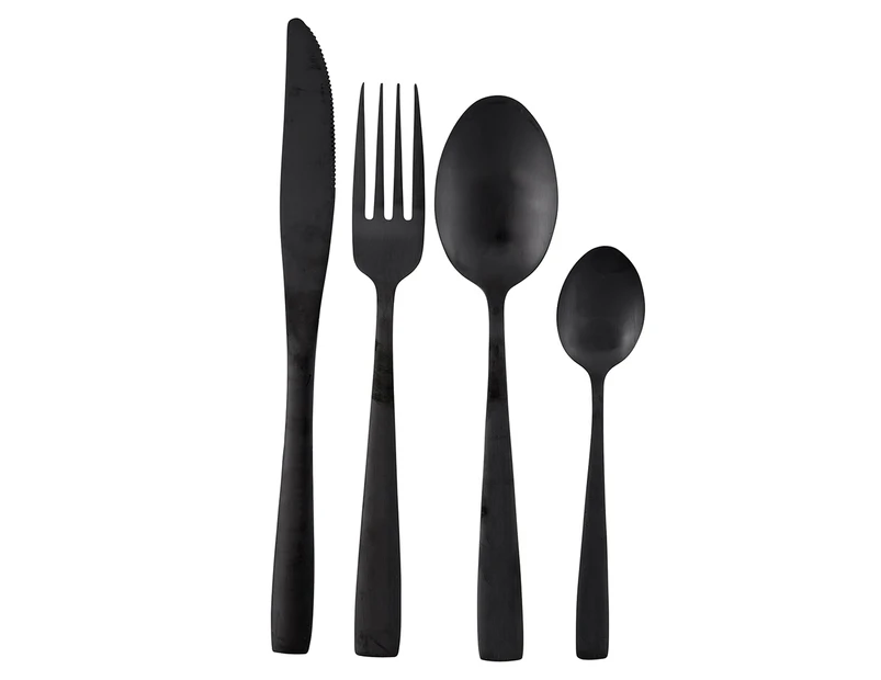 Ortega Dining 16-Piece Cutlery Set - Black
