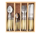Laguiole Chateau 24-Piece Cutlery Set - Ivory
