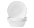 Set of 6 Corelle 532mL Livingware Soup Bowls - Vitrelle - Winter Frost White