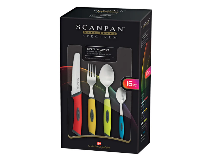 Scanpan 16-Piece Spectrum Cutlery Set - Assorted