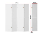 Artiss 4 Panel Room Divider Screen 164x170cm Pegboard White