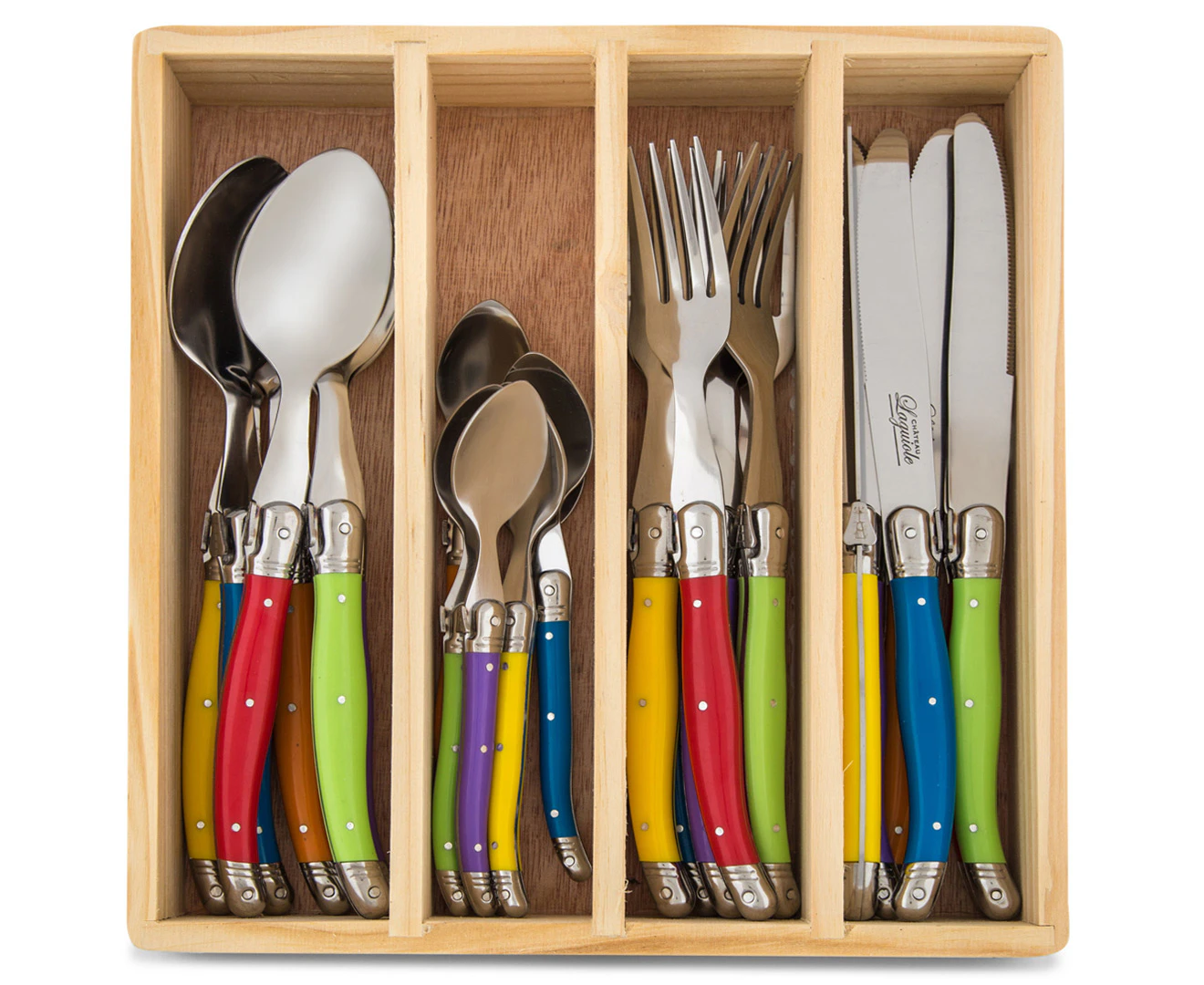 Laguiole Chateau 24-Piece Cutlery Set - Multi