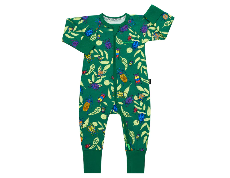 Bonds Baby Zip Wondersuit - A Beetle Life Green