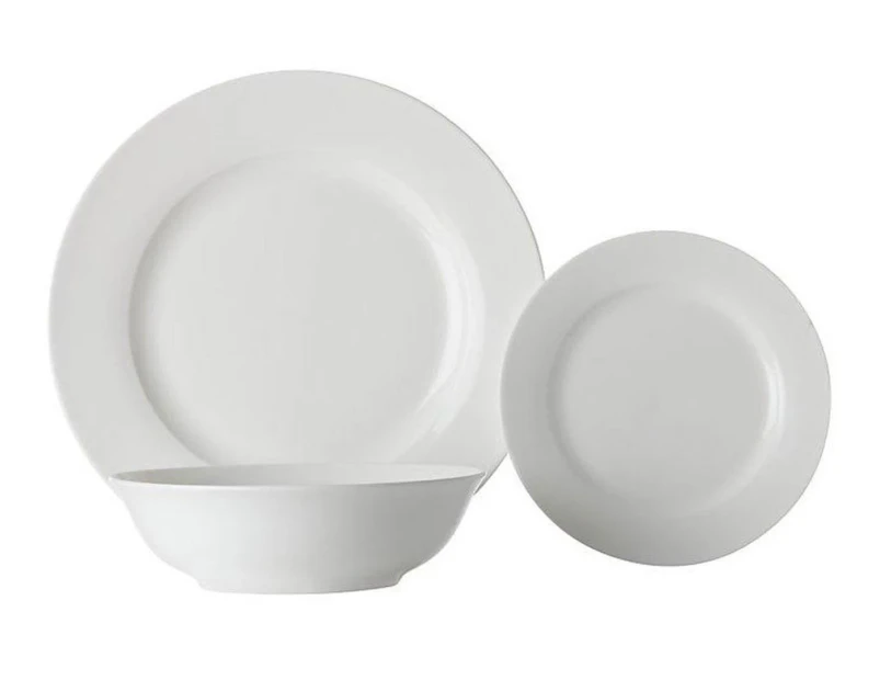 Maxwell & Williams 18-Piece White Basics European Rim Dinner Set