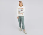 Elm Women's Wildflower Crew Sweatshirt - Winter White