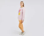 Elm Women's Xander Abstract Crew Sweatshirt - Pink